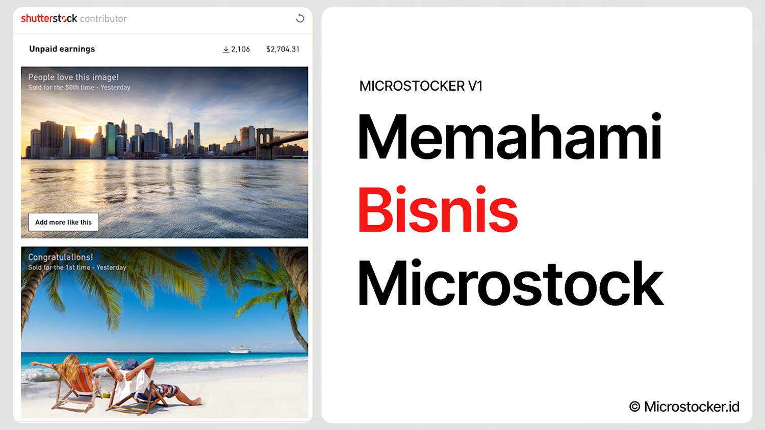Memahami Bisnis Microstock